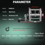 SAMOLLA Deep Sea Fishing Reel 66Lb Max Drag Conventional Trolling Reel Freshwater Saltwater Inshore Surf Offshore Ocean Reel for Tuna Sailfish Swordfish PN400