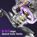 KastKing Royale Legend Pro Baitcasting Reel, Gear Ratio 8.0:1, Right Handed