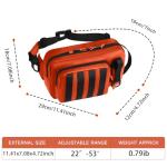 Chardime fishing bag ，fishing fanny pack ，Easy to Use and Adjust With Plenty of Space(orange)