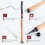 Goture Tenkara Fishing Rod Kit with Rod Tube, Telescopic Fly Fishing Rod 12FT, Cork Handle, Tenkara Starter Full Rod Kit, Boxed Gift Set