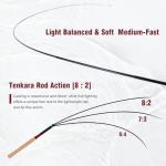 Goture Tenkara Fishing Rod Kit with Rod Tube, Telescopic Fly Fishing Rod 12FT, Cork Handle, Tenkara Starter Full Rod Kit, Boxed Gift Set