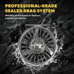 SF Premium SF005 Fly Fishing Reel Aircraft-Grade Aluminum 5/6/7 WT Dust-Proof Sealed Drag Free Reel Case Perfect for Trout & Bass with Protective Reel Bag