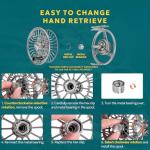 SF Premium SF005 Fly Fishing Reel Aircraft-Grade Aluminum 5/6/7 WT Dust-Proof Sealed Drag Free Reel Case Perfect for Trout & Bass with Protective Reel Bag