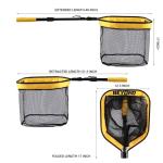 Beyond Braid Floating Fishing Net with Handle – Folding Fishing Net for Easy Storage – Telescopic Landing Net for Bass, Trout, Kayak & Boat Fishing – Durable, Lightweight & Fish Friendly