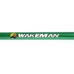 Fiberglass Fishing Rod – Portable 2-Piece Medium Action 65-Inch Pole with Size 20 Spinning Reel for Lake Fishing by Wakeman (Emerald Green)
