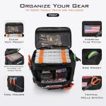 KastKing Karryall Fishing Tackle Bags with 4 * 3600 Tackle Trays - Saltwater & Freshwater Fishing Gear Storage