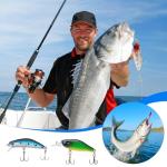 24-Piece Fishing Lure Kit Tackle Box Set - Premium Bass Lures Variety Pack with Poppers, Minnows, Frogs & Soft Baits - Freshwater Saltwater Gift for Men Dad Husband