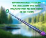 Carbon Fiber Telescopic Fishing Rod 26.6FT Portable Ultralight Fly Rod Tenkara Rods Collapsible Bass Crappie Full Kit Pocket Fishing Pole Bamboo Fishing Pole (Rod only, 17.7Ft-5.4m)