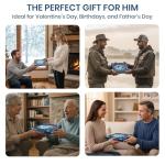 24-Piece Fishing Lure Kit Tackle Box Set - Premium Bass Lures Variety Pack with Poppers, Minnows, Frogs & Soft Baits - Freshwater Saltwater Gift for Men Dad Husband