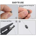 Dr.Fish 100 Pack Oval Split Shot Sinkers, Lead Fishing Weight Clip On Fishing Line Tackle Fly Fishing Freshwater Crappie Trout 1/14oz