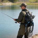 PLUSINNO Fishing Gear,Fsihing Backpack with Floating Fishing Net,Tackle Boxes,Waterproof Fishing Tackle Bag,Fishing Gifts for Men