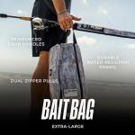 6th Sense Fishing Extra-Large Bait Bag – Durable Soft-Sided Storage for Soft Plastics - Perfect for Bass and Crappie Fishing (Willis - Thermal Hog)