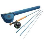 Redington Crosswater Fly Fishing Outfit – 4-Piece 9’ 8WT Fly Rod with Crosswater Reel, Rio Mainstream WF8F Fly Line & Zippered Travel Case – Complete Starter Kit
