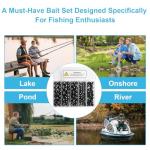 200/350 Pcs Premium Split Shot Fishing Weights Sinkers, Removable Leakproof Fly Fishing Split Shot for Freshwater & Saltwater， Bass Trout Circular Accessories - 5/6 Sizes(Round 200)