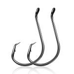 Circle Hooks Fishing Hooks 2X Strong Octopus Offset Fish Catfish Bulk Fishing Gear Equipment Hooks Set Saltwater Freshwater 50PCS(8/0 50/Pack)…