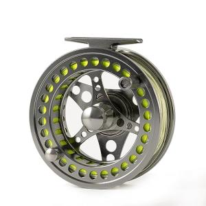 ANGLER DREAM Fly Fishing Reel wih Line Combo WF Floating Line 8WT Fly Reel Preloaded Fly Line Spool 9/10WT Large Arbor CNC Machinesed Fly Reel