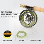 ANGLER DREAM Fly Fishing Reel wih Line Combo WF Floating Line 8WT Fly Reel Preloaded Fly Line Spool 9/10WT Large Arbor CNC Machinesed Fly Reel
