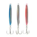 Navicatch Saltwater Fishing Lures Fishing Jigs Fishing Spoons for Striped bass, Pompano, Spanish Mackerel，Bluefish,Metal Jigging,Surf Fishing Jig, Multi-Color: Silver, Blue, Pink 3pcs. 2 1/8oz