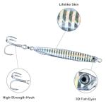 Navicatch Saltwater Fishing Lures Fishing Jigs Fishing Spoons for Striped bass, Pompano, Spanish Mackerel，Bluefish,Metal Jigging,Surf Fishing Jig, Multi-Color: Silver, Blue, Pink 3pcs. 2 1/8oz