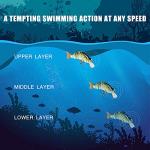 TRUSCEND Easy Catch Warrior SwimMax with BKK Hooks, Magic Noisy Wiggling and Vibrating Actions for More Bites, Lifelike Fishing Lures for Crappie Bass Trout, Strongest Dyneema Fiber Jointed Swimbaits