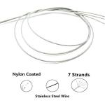 Fishing Hook with Steel Leader Single Eagle Claw Hook Bottom Fishing Rig-10pcs Nylon Coated Fishing Wire Leader Rigs (Hook Size:4/0)