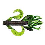 Yamamoto Gary 4'' Kreature Realistic Soft Plastic Fishing Lure Baits With Wings And Free-Flowing Skirt - 7 Pack, Watermelon With Large Black And Small Red