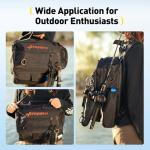 yuzhiyuan Fishing Sling Bag with Rod Strap, Small Fishing Bag Portable & Lightweight, Fish Small Tackle bag – Fits Tackle Boxes & Gear,Move Freely, Cast Smoothly - Fishing Gifts for Men