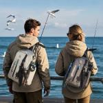 yuzhiyuan Fishing Sling Bag with Rod Strap, Small Fishing Bag Portable & Lightweight, Fish Small Tackle bag – Fits Tackle Boxes & Gear,Move Freely, Cast Smoothly - Fishing Gifts for Men