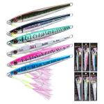 Goture Fishing Jigs,60g 80g 100g 150g Vertical Jig Saltwater Freshwater, Jig Fishing Lures with Double Assist Hooks, Speed Fast Fall Jigs Jigging Spoon Lures, Gifts for Men