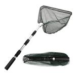 Yeahmart Fishing Net Minnow Nets with Aluminum Collapsible Telescopic Fishing Pole Handle and Nylon Mesh, Small Fishing Landing Net for Saltwater Freshwater, Extends to 51 inch (3 Sectional Handle)