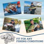 Shimeyao 18 Pieces Disc Sinkers Fishing Weights No Roll Disc Fishing Sinkers Weights for Saltwater Trolling Surf Tackle(4oz)