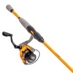 Lew’s Hypersonic Spinning Reel and Fishing Rod Combo, 7-Foot Med Power Fast Action IM6 Graphite Rod, Size 300 Reel, 5.1:1 Gear Ratio, Orange/Gray