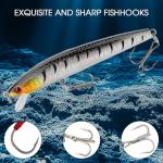 Funzhan 27Pcs Fishing Lures Kit, Hard and Soft Bait Set for Bass Trout Pike, Deep Diving Crankbaits with Premium Gift Box, Freshwater and Saltwater Fishing Tackle Gear for Men Dad Husband