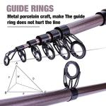 Sougayilang Fishing Rod Telescopic Fishing Rod Portable- 24 Ton Carbon Fiber,CNC Machined Reel Seat, Comfortable EVA Handle, Travel Fishing Pole for Bass Trout Fishing(Silver,1.8m/5.9ft)