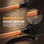 KastKing Lethal Blaze Twin-Tip Fishing Rods, IM6 Graphite Blanks Casting & Spinning Rods, 2-Piece Rod with Extra Tip, PTS Power Transition System, Ideal for Bass, Freshwater & Inshore Fishing