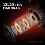 Handing M1 Elite Spinning Reels Freshwater Spinning Fishing Reel 8.82 Lbs Max Drag Slow Oscillation System Freshwater Fishing Reels Screw-in Handle 5.2:1 Gear Ratio 9+1 Stainless BB Size 1000