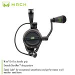 Lew's MACH 2 Spinning Fishing Reel, 6.2:1 Gear Ratio, Right or Left-Hand Retrieve, Aluminum Frame, Premium 10 Stainless Steel Ball Bearings, Black/Green