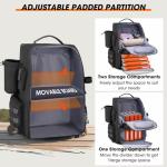 RAINSMORE 40L Fishing Backpack with Rod Holders & Cooler Compartment Water-Resistant Fishing Tackle Backpack with Rain Cover, Fits 4 x 3600 Boxes, Outdoor Gear Pack for Fishing & Camping