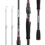 KastKing Brutus Spinning Rods & Casting Fishing Rods, IM6 Graphite Blanks, 2-Piece Rods with Extra Tip Section, PTS Power Transition System, No-Slip Grip, Hook Keeper