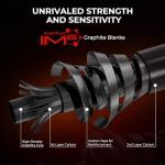 KastKing Brutus Spinning Rods & Casting Fishing Rods, IM6 Graphite Blanks, 2-Piece Rods with Extra Tip Section, PTS Power Transition System, No-Slip Grip, Hook Keeper