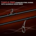 KastKing Brutus Spinning Rods & Casting Fishing Rods, IM6 Graphite Blanks, 2-Piece Rods with Extra Tip Section, PTS Power Transition System, No-Slip Grip, Hook Keeper