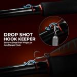 KastKing Brutus Spinning Rods & Casting Fishing Rods, IM6 Graphite Blanks, 2-Piece Rods with Extra Tip Section, PTS Power Transition System, No-Slip Grip, Hook Keeper