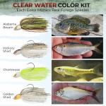 MadBite by KastKing Spinnerbait Fishing Lures, Clear Water Color Kits, 1/2 oz, Colorado & Willow, 4 pcs