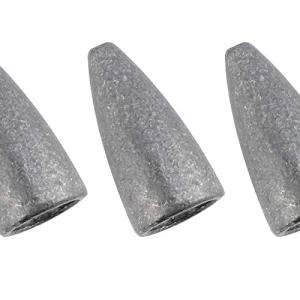 Dr.Fish 50 Pack Bullet Fishing Sinkers Worm Weights Lead Fishing Weights Bass Fishing Sinker Freshwater Texas Carolina Rig Punch Shot 1/4oz