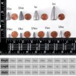 Dr.Fish 50 Pack Bullet Fishing Sinkers Worm Weights Lead Fishing Weights Bass Fishing Sinker Freshwater Texas Carolina Rig Punch Shot 1/4oz