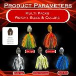 DeLong Bladed Swim Jig Variety 5-Pack (1/2 oz)