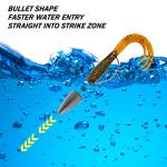 Dr.Fish 50 Pack Bullet Fishing Sinkers Worm Weights Lead Fishing Weights Bass Fishing Sinker Freshwater Texas Carolina Rig Punch Shot 1/4oz