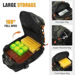 HUNTVP Fishing Sling Bag Lightweight Tackle Bag Small Fishing Backpack Tactical Shoulder Sling Bags with Rod Holder, Storge Gear and Equipment, Gifts for Men (Camo)