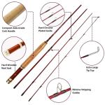 Aventik Whisperer Fly Fishing Rod and Reel Combo, 6FT 0/1/2/3wt, 7FT 3/4wt, Freshwater Ultra Light Fly Fishing Starter Kit with Cordura Rod Case(6'8'' LW2/3 Combo)