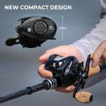 KastKing Megatron 100 Baitcasting Reel, Low Profile Baitcaster, 7.2:1 High Speed Gear Ratio, Magnetic Braking System, 7+1 Stainless Steel Bearings, Freshwater & Inshore Fishing Reel